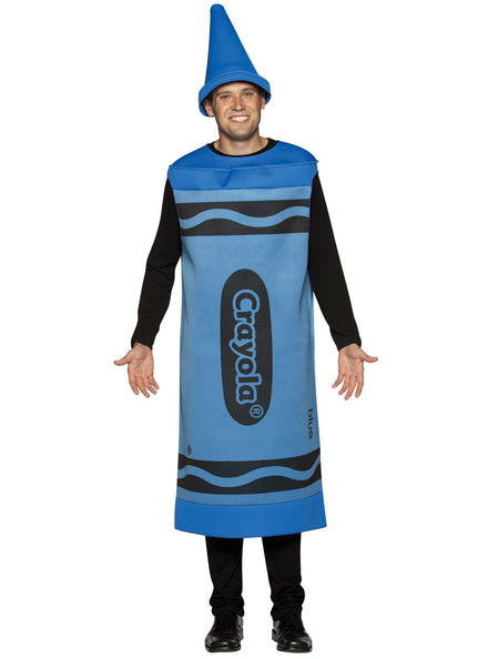 Novelty Blue Crayola Crayon Costume for Adults - Main Image