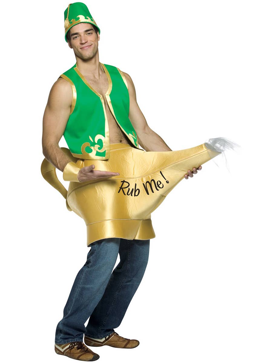 Funny Genie in a Bottle Rube Me Costume for Adults