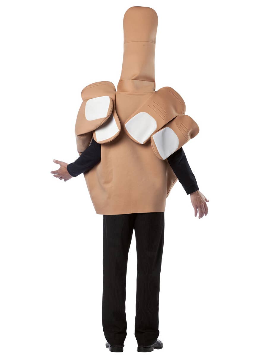 Giant Middle Finger Costume for Adults - Back Image