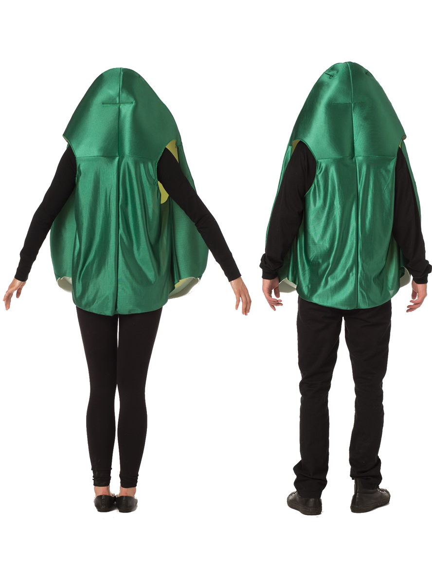 Avocado Halves Adults Funny Couples Costume - Back Image