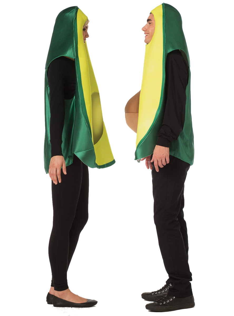 Avocado Halves Adults Funny Couples Costume - Side Image