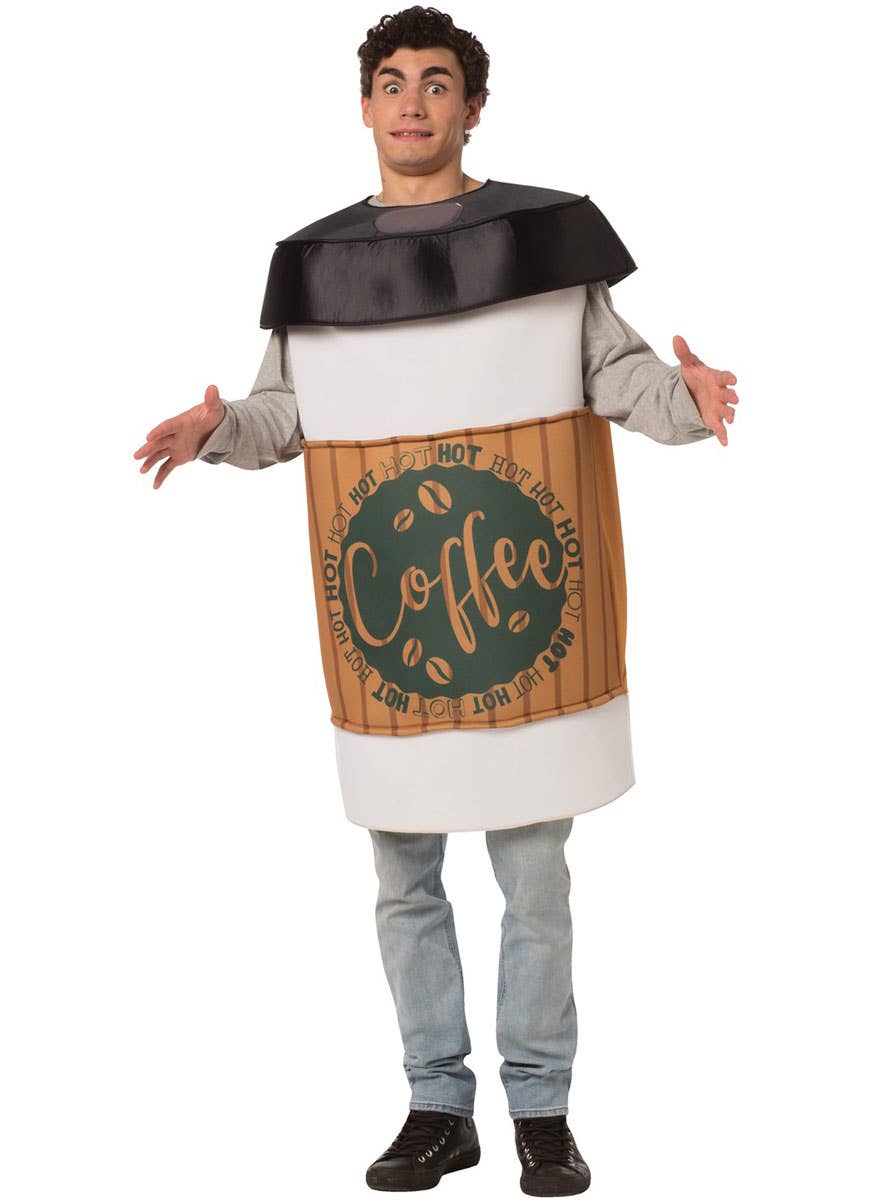 Adults Funny Takeaway Coffee Cup Costume