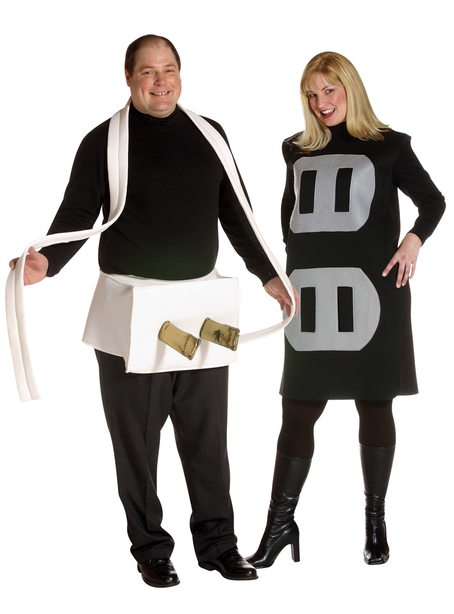 Plug and Socket Plus Size Adults Couples Costume