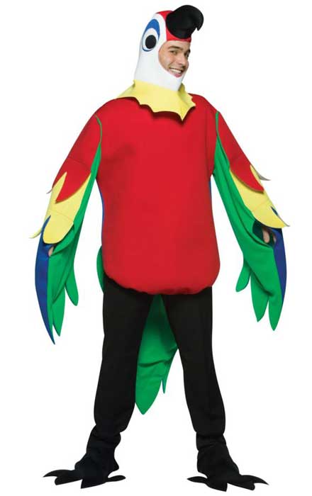 Tropical Parrot Adults Animal Fancy Dress Costume