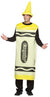 Novelty Yellow Crayola Crayon Costume for Adults - Main Image