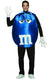 Blue M&M Novelty Men's Fancy Dress Costume Front