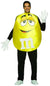 Novelty Yellow M&Ms Costume for Adults - Main Image