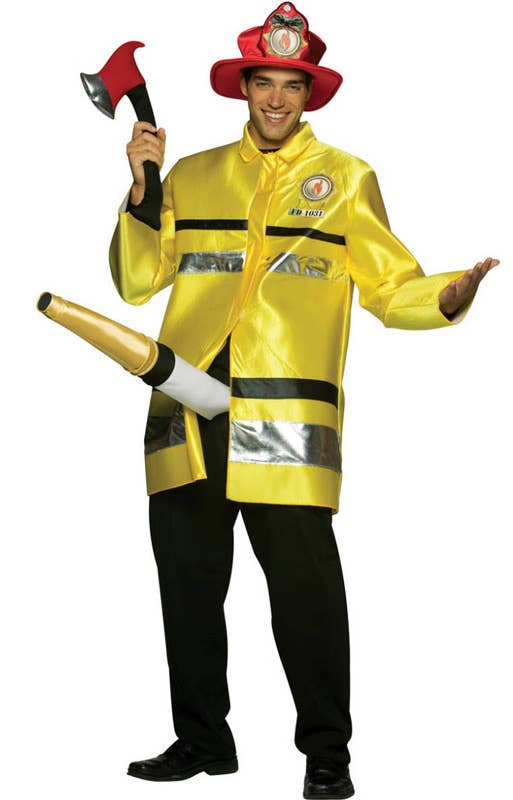 Men's Hilarious Fire Extinguisher Fancy Dress Costume Main