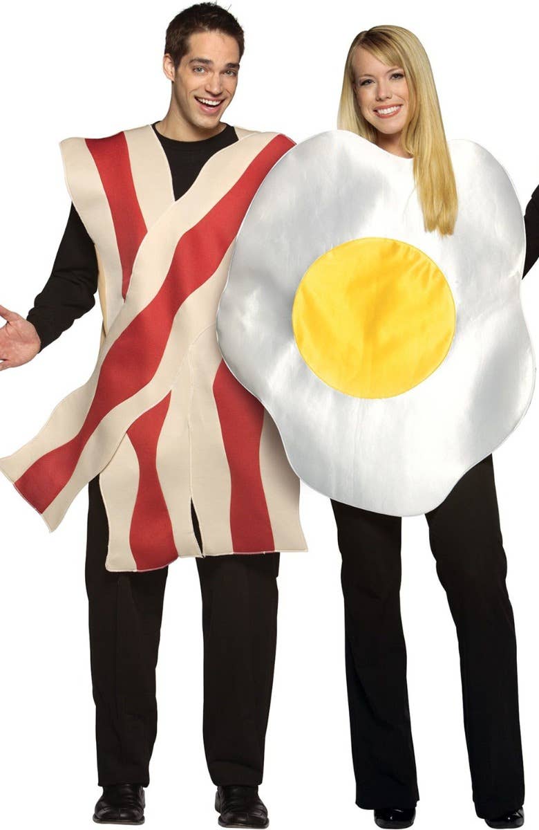Funny Bacon and Egg Couples Costume Main Image