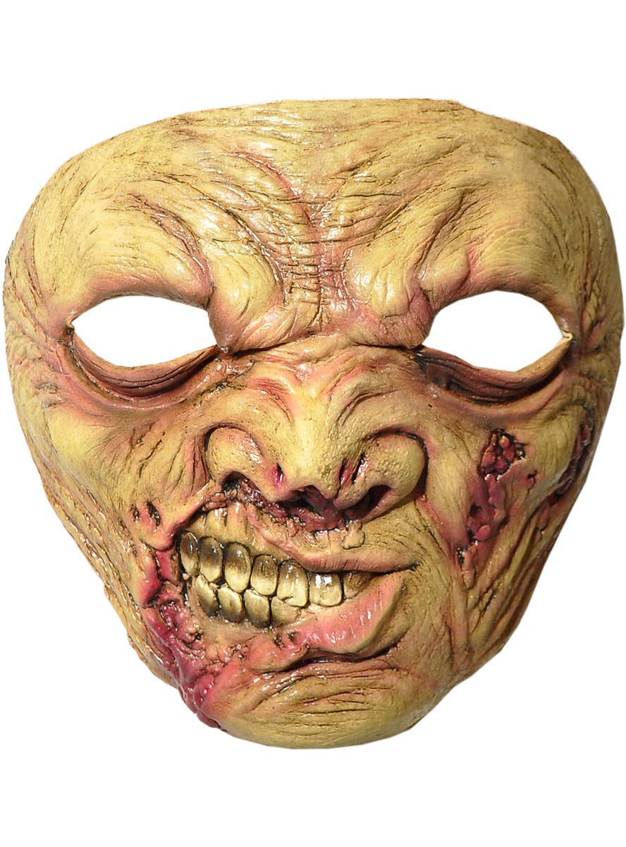 Image of Rotting Zombie Latex Halloween Mask and Hands Set Mask Image