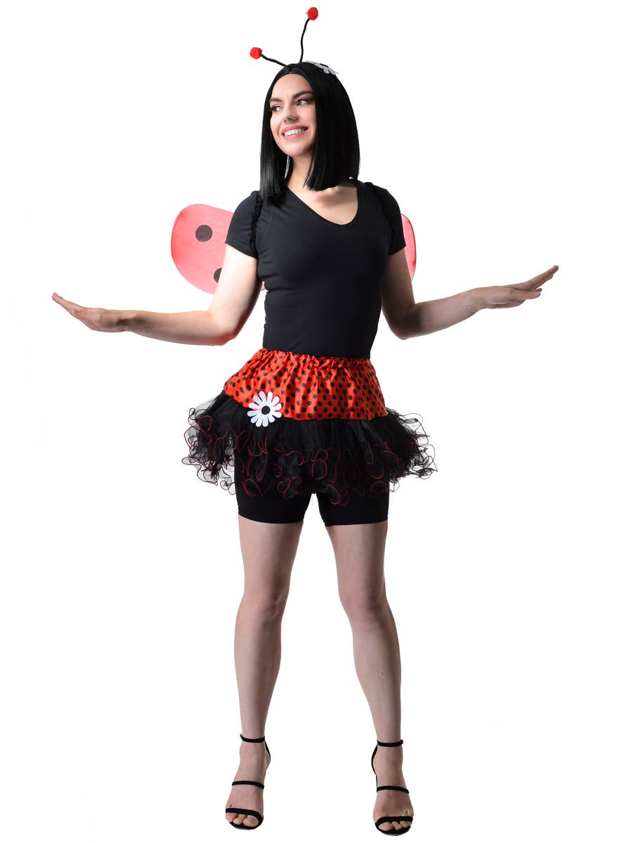 Image of Cute Red and Black Ladybug Women's Costume Set