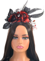 Image of Gothic Roses with Eyeballs Halloween Costume Headband - Main Image