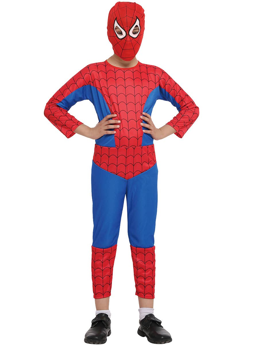 Image of Spider Hero Boy's Superhero Fancy Dress Costume - Alternate View