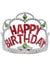 Image of Happy Birthday Red and Silver Party Tiara