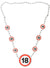 Image of 18th Birthday Silver and Red Party Necklace
