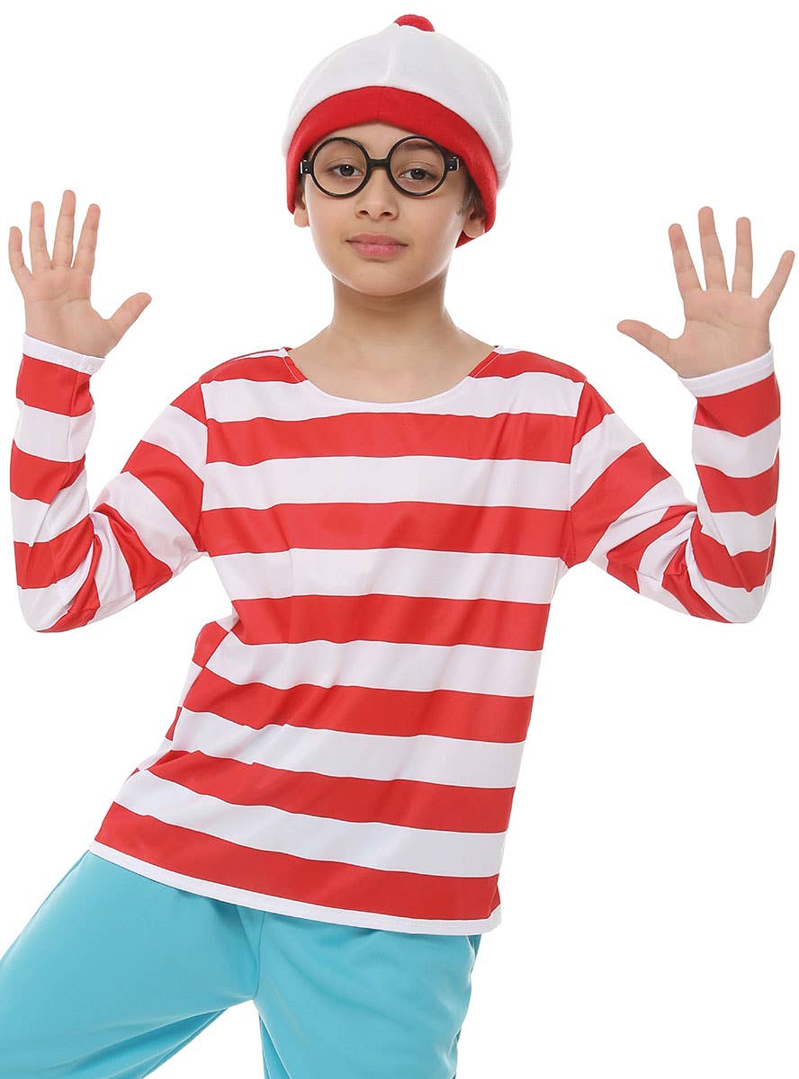 Image of Where's Wally Boy's Classic Book Week Costume - Close View