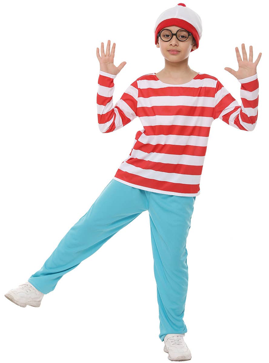 Image of Where's Wally Boy's Classic Book Week Costume - Front View