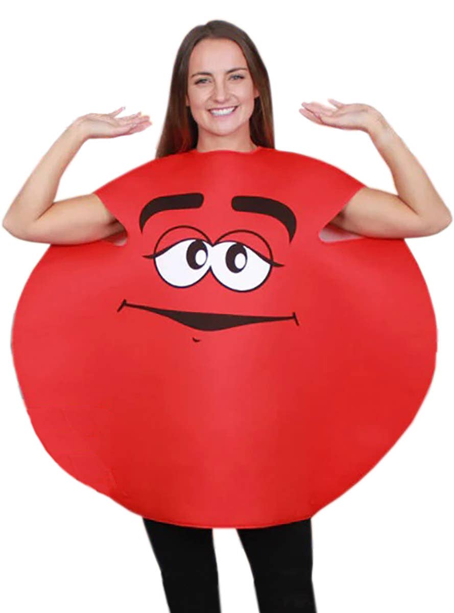 Image of Novelty Red M&M Character Women's Costume