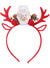 Image of Christmas Reindeer Novelty Red Antlers Headband