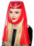 Red Veiled Arabian Harem Women's Pill Box Costume Accessory Hat