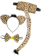 Image of Rhinestone Leopard 3 Piece Accessory Kit