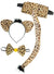 Image of Rhinestone Leopard 3 Piece Accessory Kit