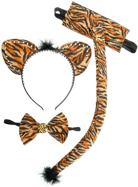 Image of Rhinestone Tiger 3 Piece Accessory Kit