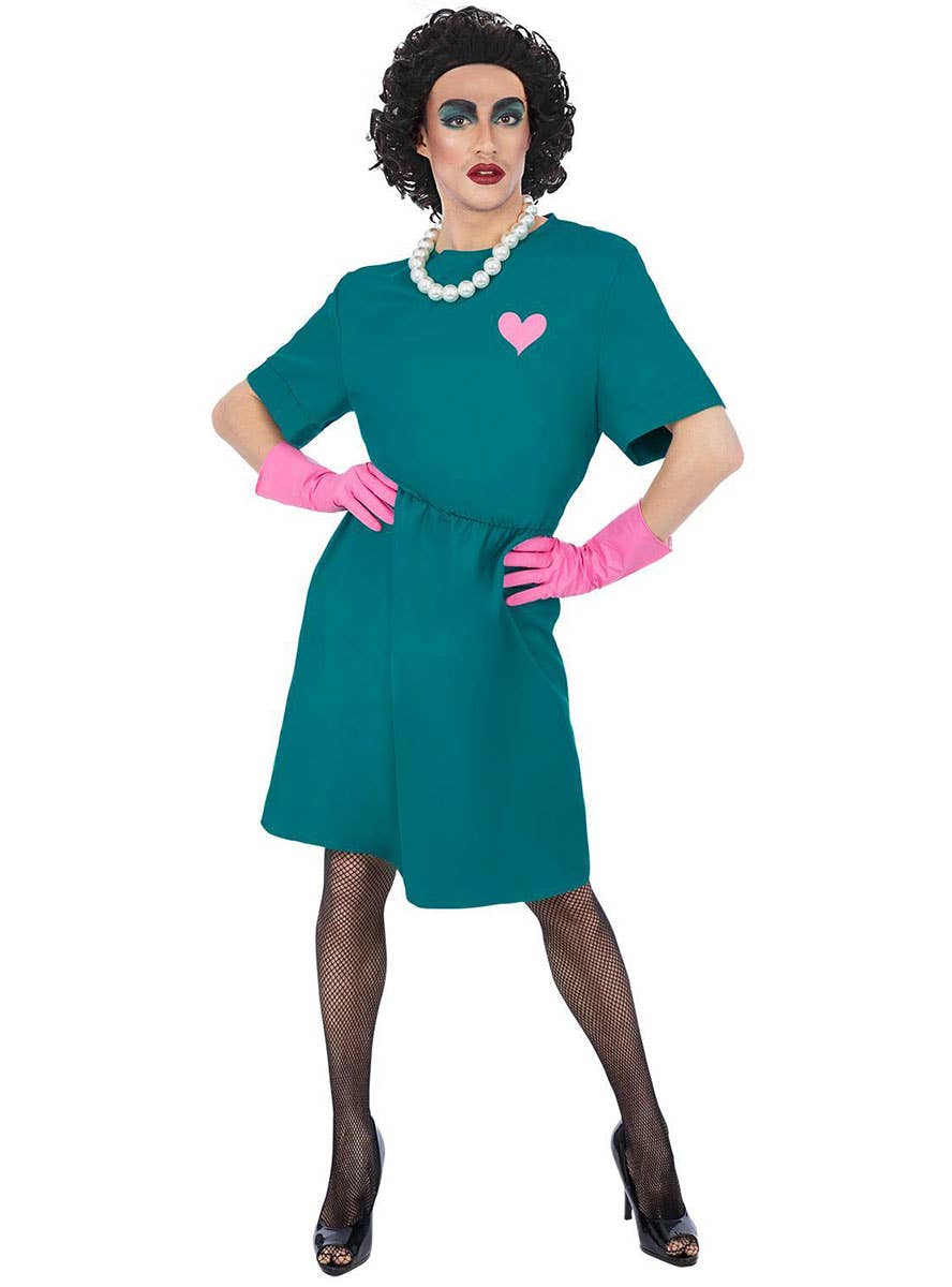 Image of Rocky Horror Mens Green Surgeon Frank N Furter Costume