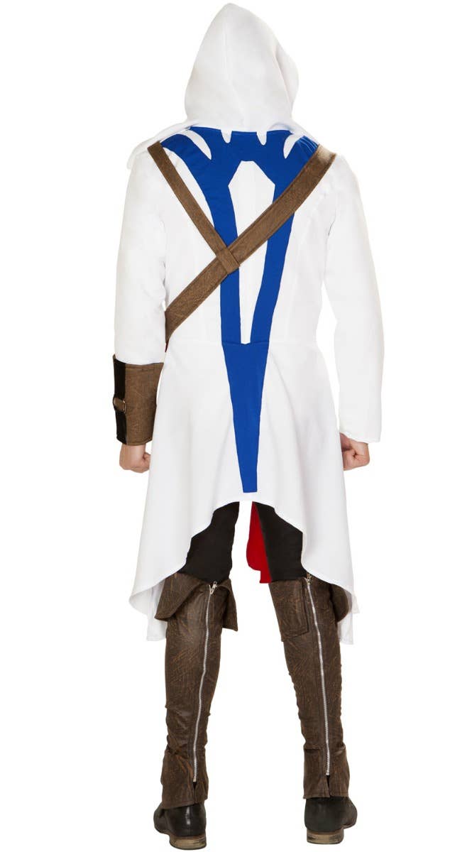 Men's Assassins Warrior Video Game Character Costume - Back Image