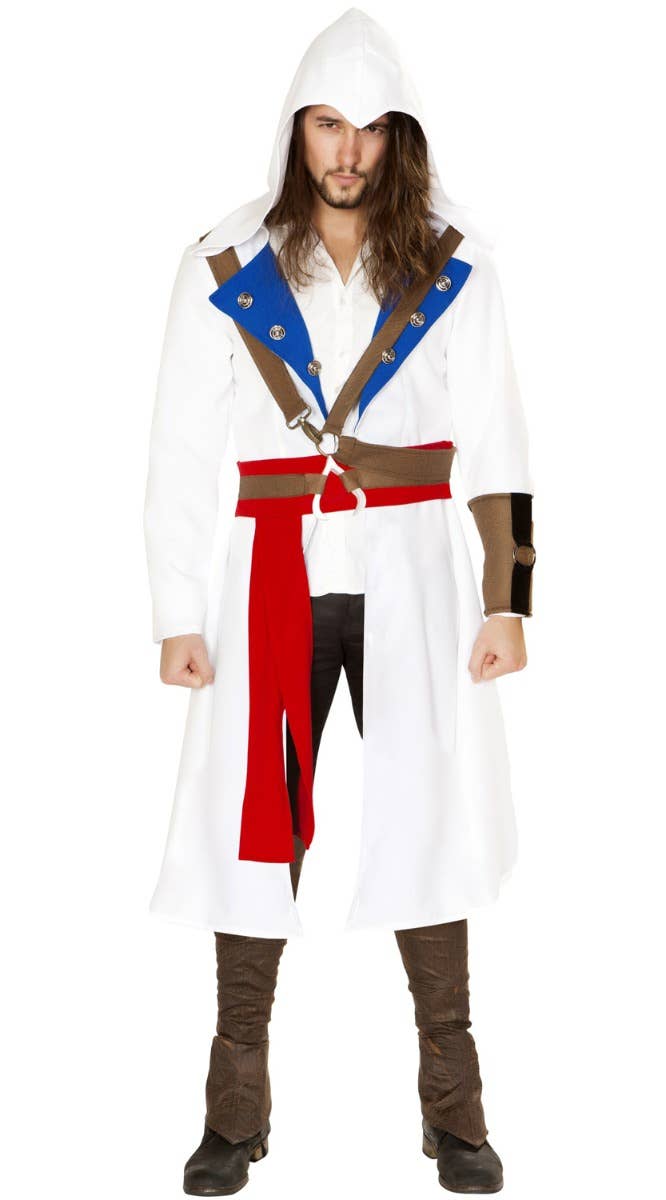 Men's Assassins Warrior Video Game Character Costume - Main Image