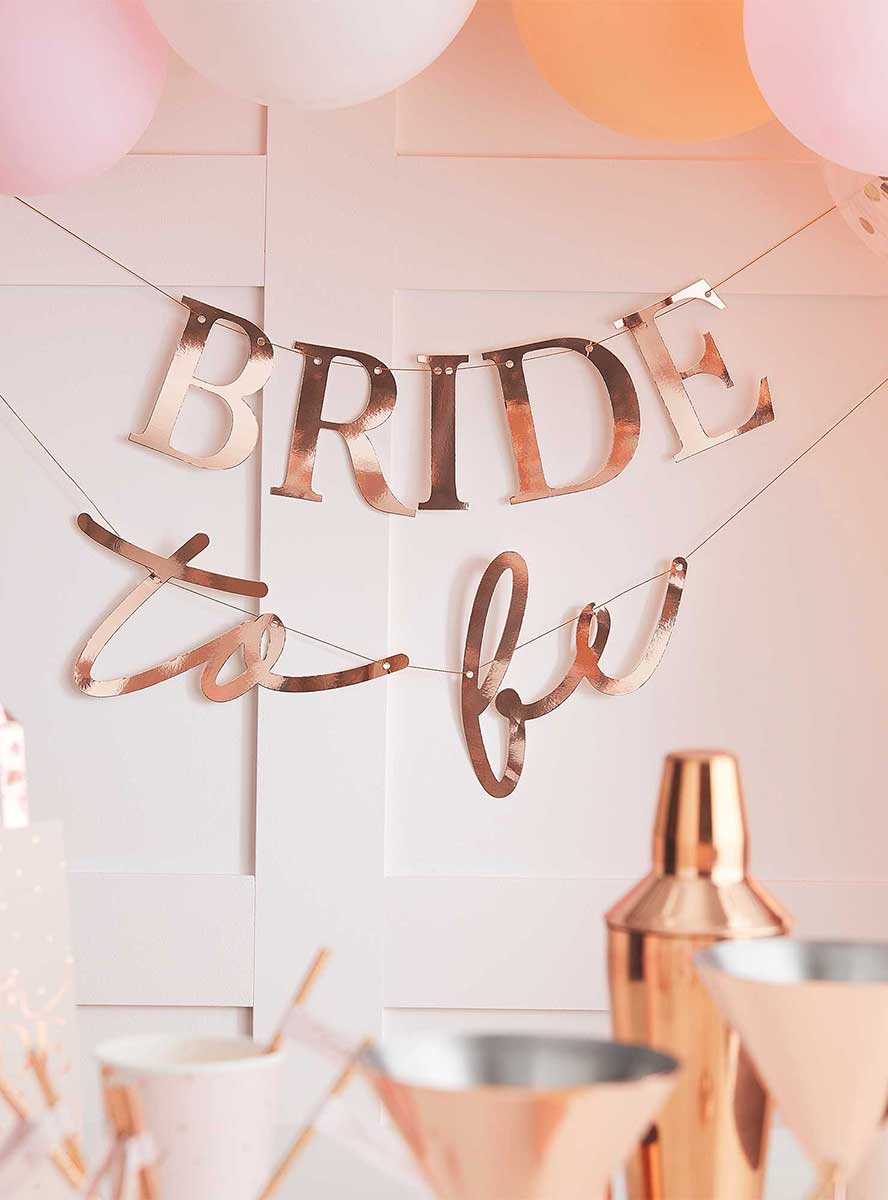 Image Of Bride To Be Rose Gold Bunting