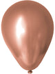 Image of Rose Gold Chrome 10 Pack 30cm Latex Balloons