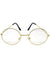 Image of Round Gold Frame Clear Lens Costume Glasses