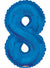 Image of Royal Blue 87cm Number 8 Party Balloon