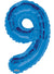 Image of Royal Blue 87cm Number 9 Party Balloon