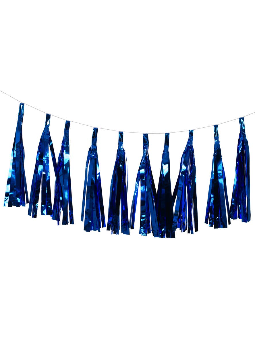 Image of Metallic Royal Blue 9 Pack 35cm Tassels - Main Image