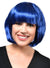 Image of Short Royal Blue Women's Bob Costume Wig