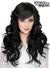 Farrah Women's Deluxe Curly Black Rockstar Fashion Wig Front Image