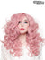 Women's Milkshake Pink Curly Lace Front Wig Front Image