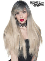 Dark Blonde with Roots Women's Rockstar Fashion Wig Front Image