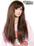 Bella Long Straight Chocolate Brown Deluxe Rockstar Fashion Wig Front Image