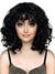 Womens Black Extra Curly Fashion Wig with Curly Fringe