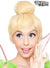 Women's Deluxe Short Blonde Tinkerbell Bun RockStar Wigs Costume Wig Main Image