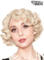Women's Short Curly 1920's Flapper Style Blonde Fashion Wig - Front Image