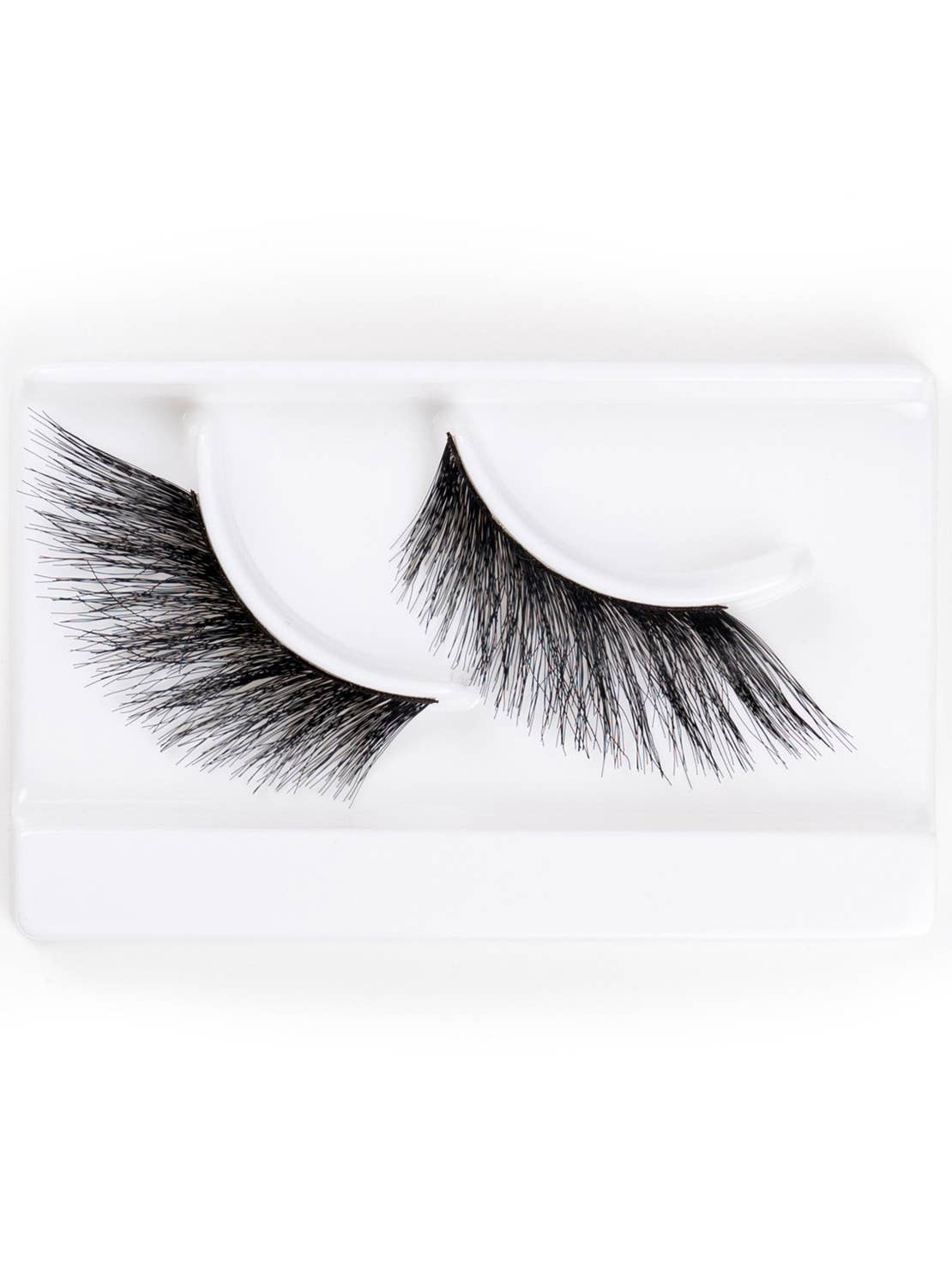 Rock A Lash Rockstar Milan Style Fluffy Black Stick On Eyelashes Close Up Image