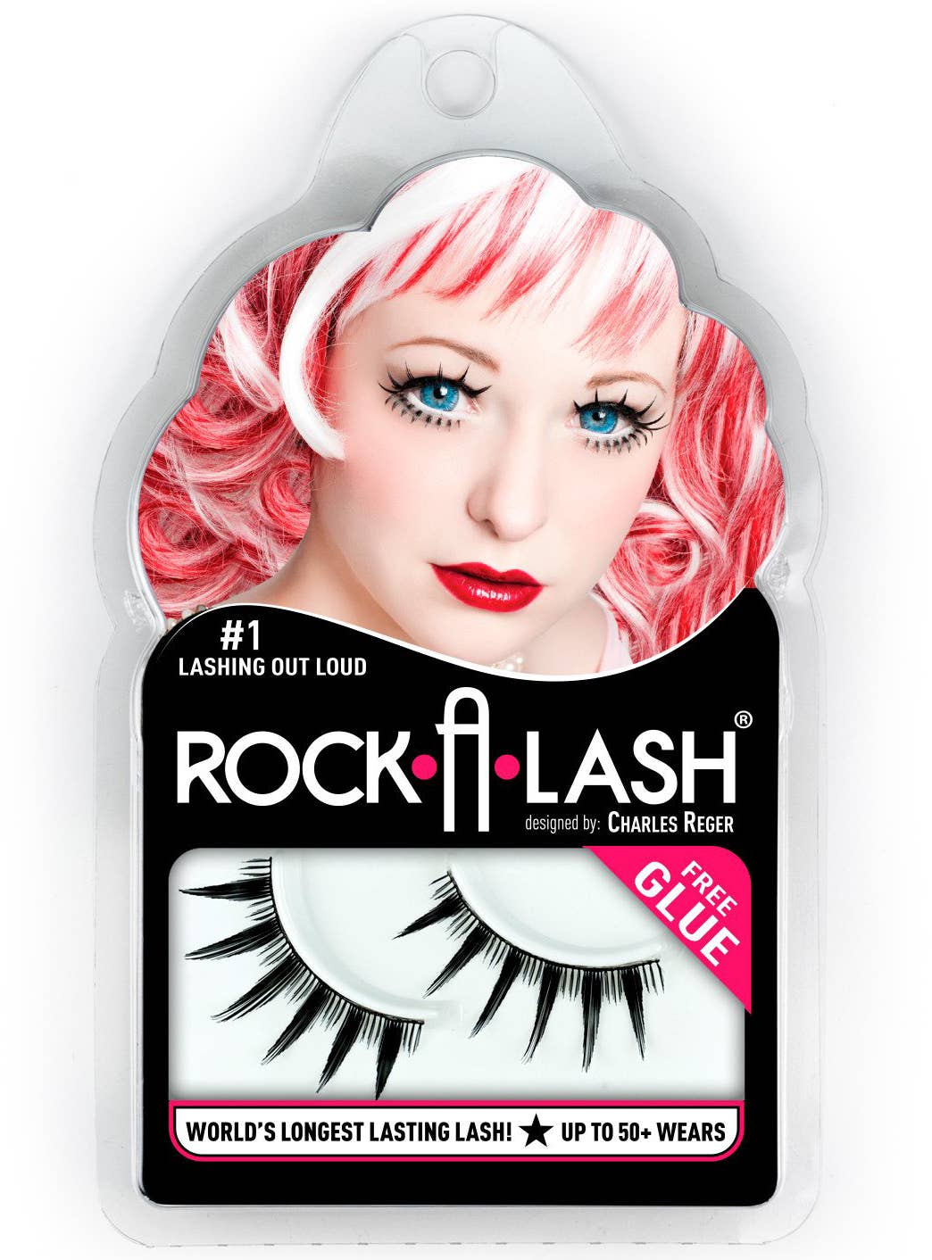 Spiked Black Lashing Out Loud Rock-A-Lash False Eyelashes Packaging Image