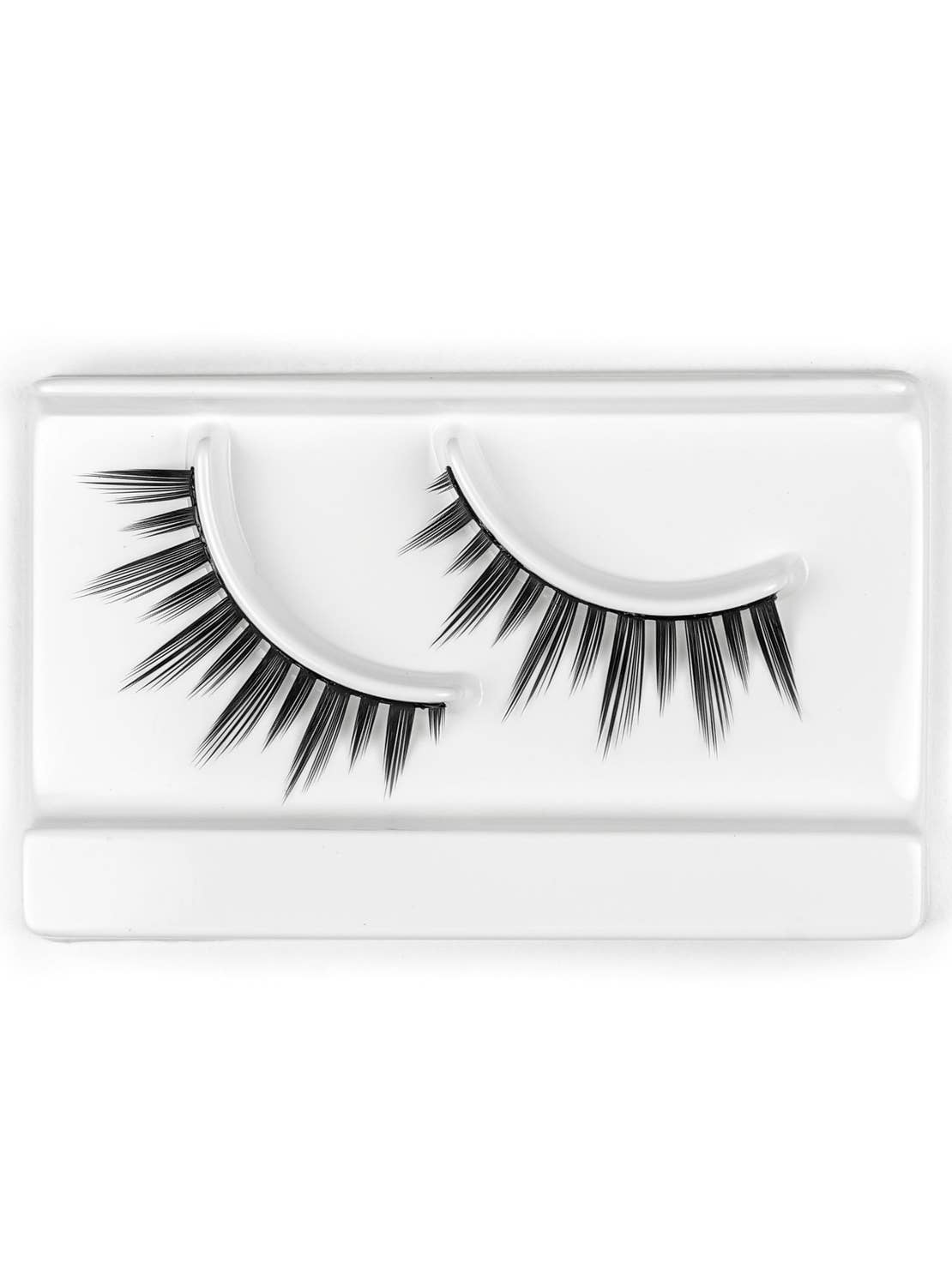 Short Spikey Black All Dolled Up Rock-A-Lash False Eyelashes Close Up Image 1