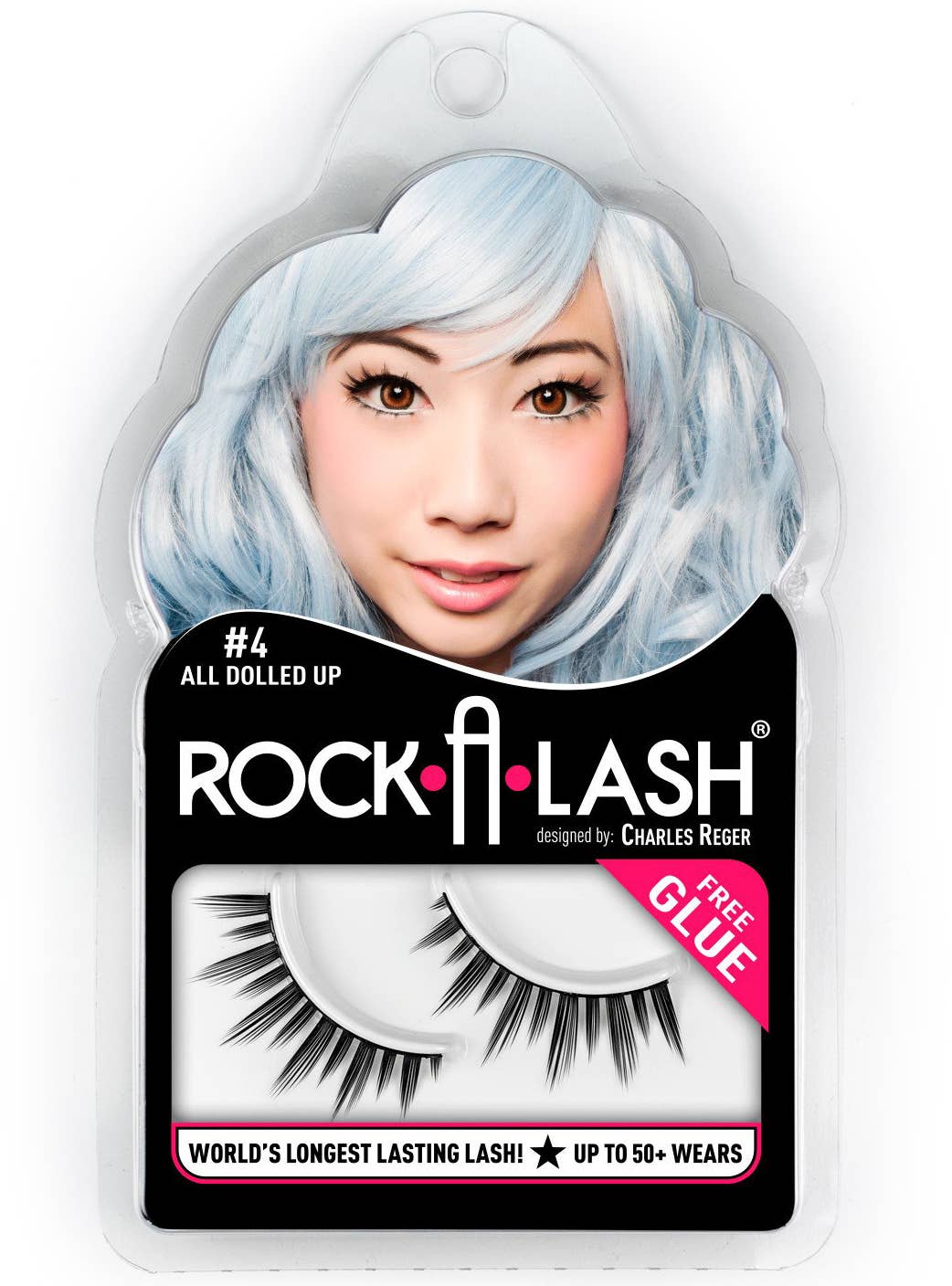 Short Spikey Black All Dolled Up Rock-A-Lash False Eyelashes Packaging Image