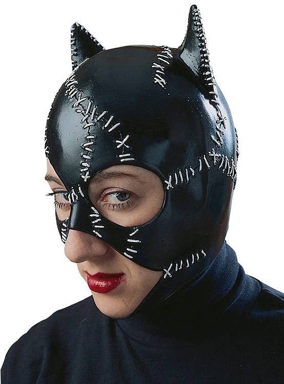 Classic Catwoman Adult's Latex Costume Mask Image 2
