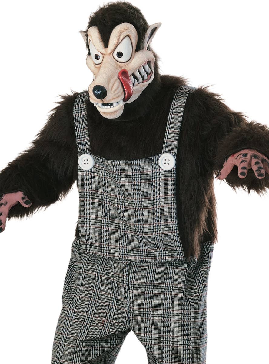 Men's Big Bad Wolf Halloween Costume Close Up